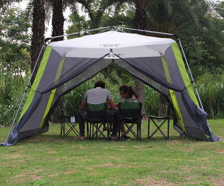 Cheap Goat Tents Outdoor quick opening awning barbecue self driving beach multi person canopy tent courtyard anti mosquito pergola tent   